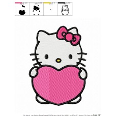 Hello Kitty 08 Embroidery Design